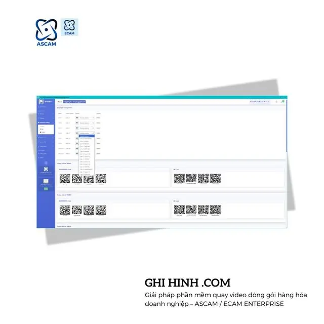 Nhân viên chỉ cần quét mã, hệ thống tự động ghi hình
